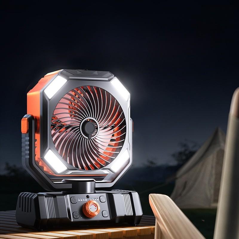 Camping Outdoor Usb Fan With Remote Control And Spray Cooling For Summer Use