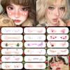 Christmas Makeup Face Stickers Disposable Sweet Blusher Tattoo Rabbit Sticker Deer Gift J4E9