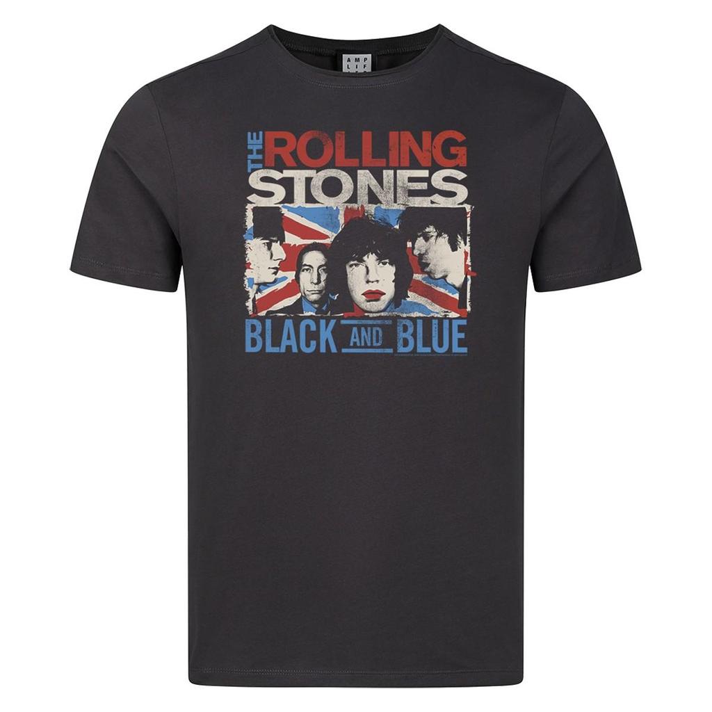 Amplified Unisex Adult Union Jack The Rolling Stones T-Shirt