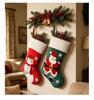 Dropshipping BEI Personalized Embroidered Christmas Socks Santa Snowman Knitted Socks Decorations Novelty Gifts