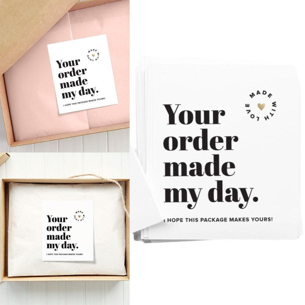 DIY Small Business Thank You Notes White Business Package Decoration My Small Business Cards  Party