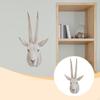 Antelope Head Decorative Wall Statue Resin Animal Sculpture Figurine Artistic Ornament