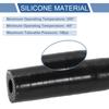 UXCELL 8mm 11mm 16mm 19mm 25mm 35mm  4-ply Polyester Silicone Rubber Hose End Cap for Coolant Turbo Bypass Valve Vacuum Black