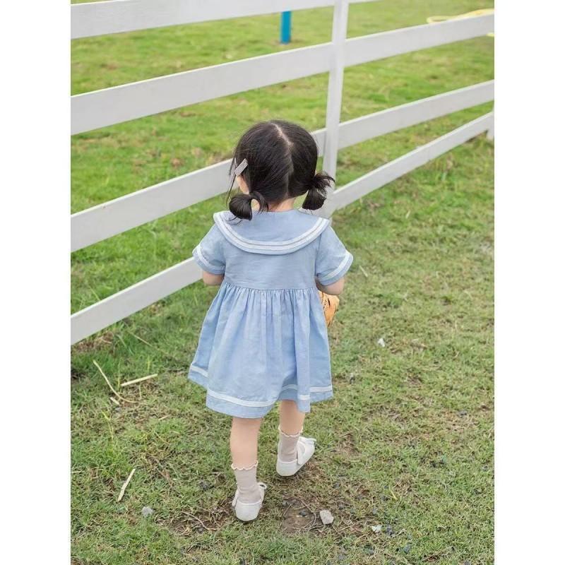 Baby Girls Dress School Style A-Line Princess Kids Casual Party Wear