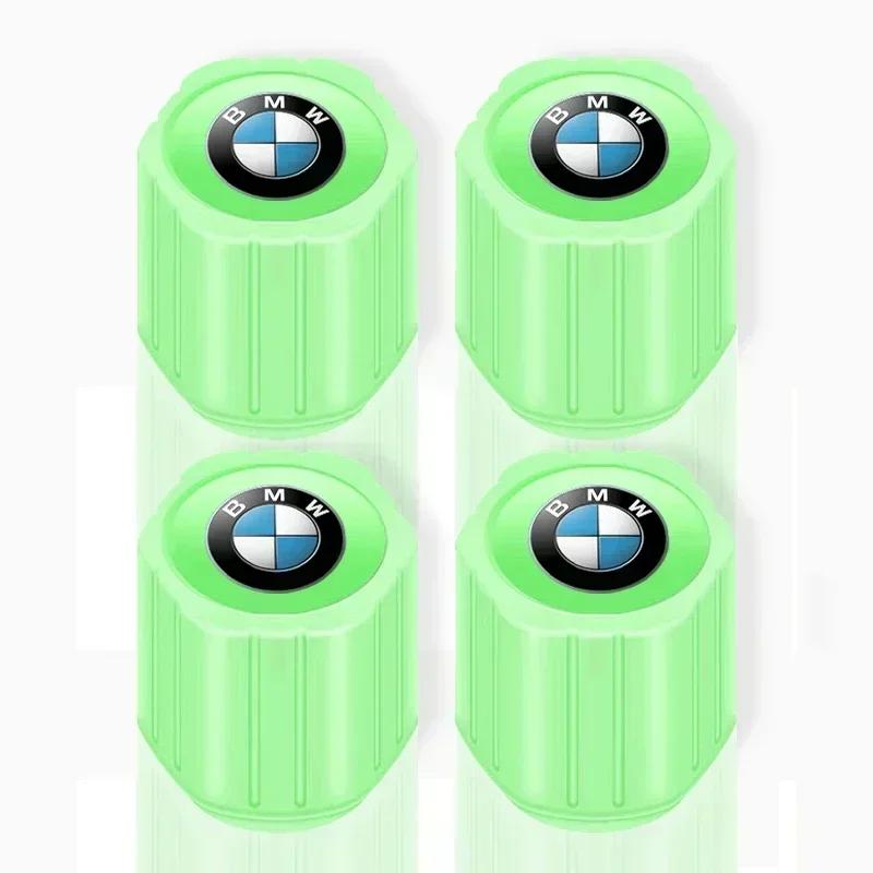2025 For BMW MINI 4Pcs Luminous Car Tire Valve Caps Badge Emblem Styling For MINI Cooper Fridge One S F56 R57 R58 R60 JCW Countr