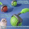 Speedy Tail 2.0 Automatic Moving Cat Toy Ball, Rechargeable Interactive Smart Ball with Replacement Tail (Green), compatible with Speedy Tail
