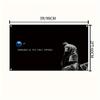 1pc, 2D Flat, Inspirational Rapper's Tweet Tapestry Banner - "Winning Is the Only Option" Design, Suitable for Home/dorm Decor,