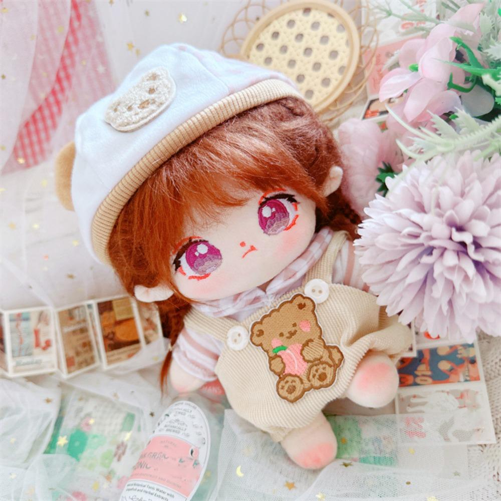 Strap Pants Cotton Doll Suit Dress Up Plush Dolls Clothes Cotton Doll Clothes Set  Children's Gift