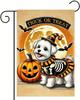 Halloween Dog Garden Ag 12x18 Double Sided Trick or Treat Puppy Garden Ag Fall Pumpkins Yard Ags for Seasonal Holiday  WZZ