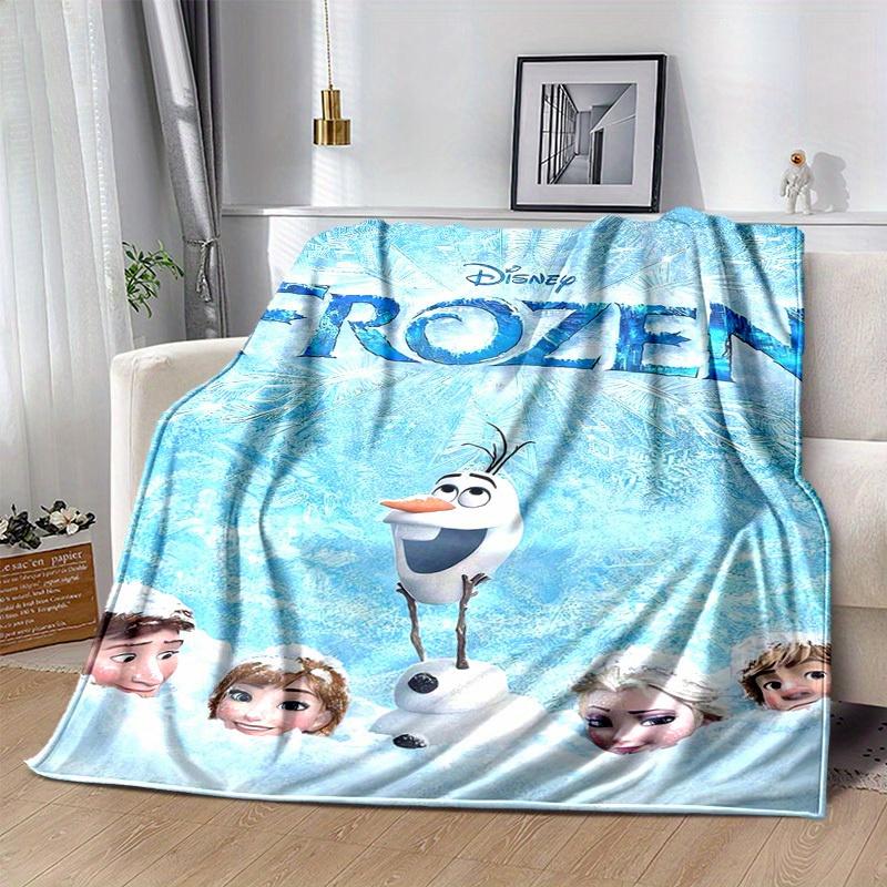 1 stuks, Disney Frozen Olaf Sneeuwman Dekentje Cadeau voor Huis Decoratief Plaid Bankhoes Beddengoed Reizen Kamperen Auto Strand Kantoor Dutje