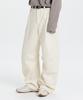 Gicheol Relax Curved Cotton Pants (Ivory)