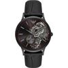 Renato Black Black Leather Men's Mechanical Automatic Watch AR60046