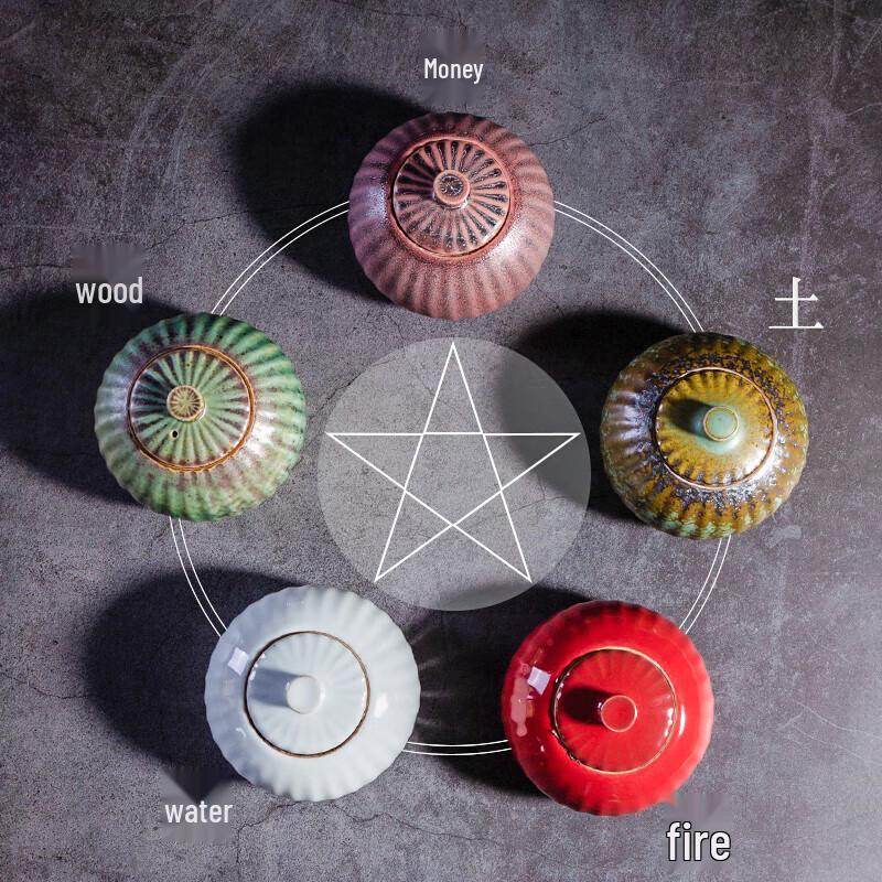 

Sushitao Five Elements Ceramic Tea Cans Set