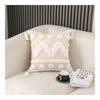2 Pack Boho Throw Pillow Covers 18x18", Decorative Pillow Covers with Tassels Woven Tufted Bohemian Pillow Covers for Couch Sofa Bedroom Living Room