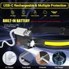 1/2PC Sensor Headlamp LED Head Flashlight Rechargeable Headlight Head Torch Builtin Battery 5Light Modes Fishing Camping Lantern