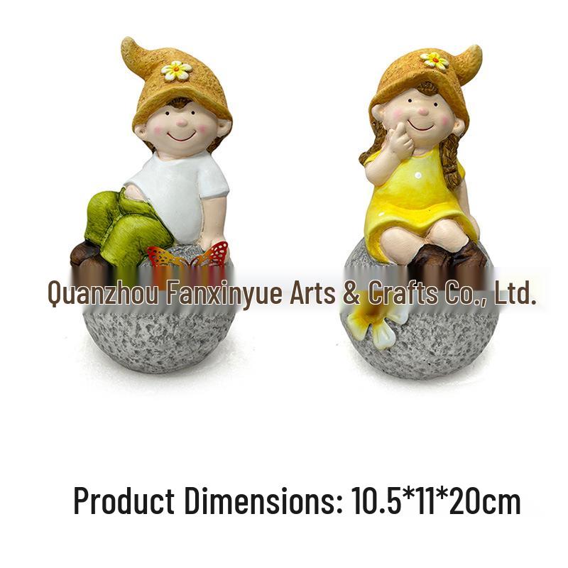Ceramic Pumpkin Man Home Decor - Harvest Festival Resin Gift