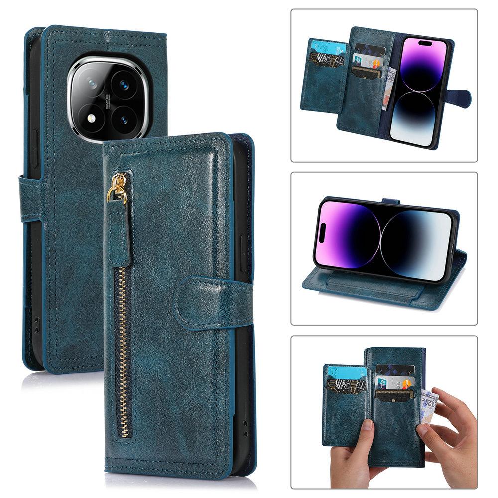 Zipper Wallet Card Leather Case for Xiaomi Redmi Note 14 Pro 4G 5G 2026 Flip Cover Mi Redmi Note14 Pro Plus Case Shockproof Capa