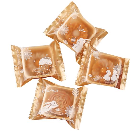 100Pcs Food Grade Clear Moon Cake Bags Good Sealing Package Vintage Plastic Moon Cake Bags Mid-Autumn Festival Favor