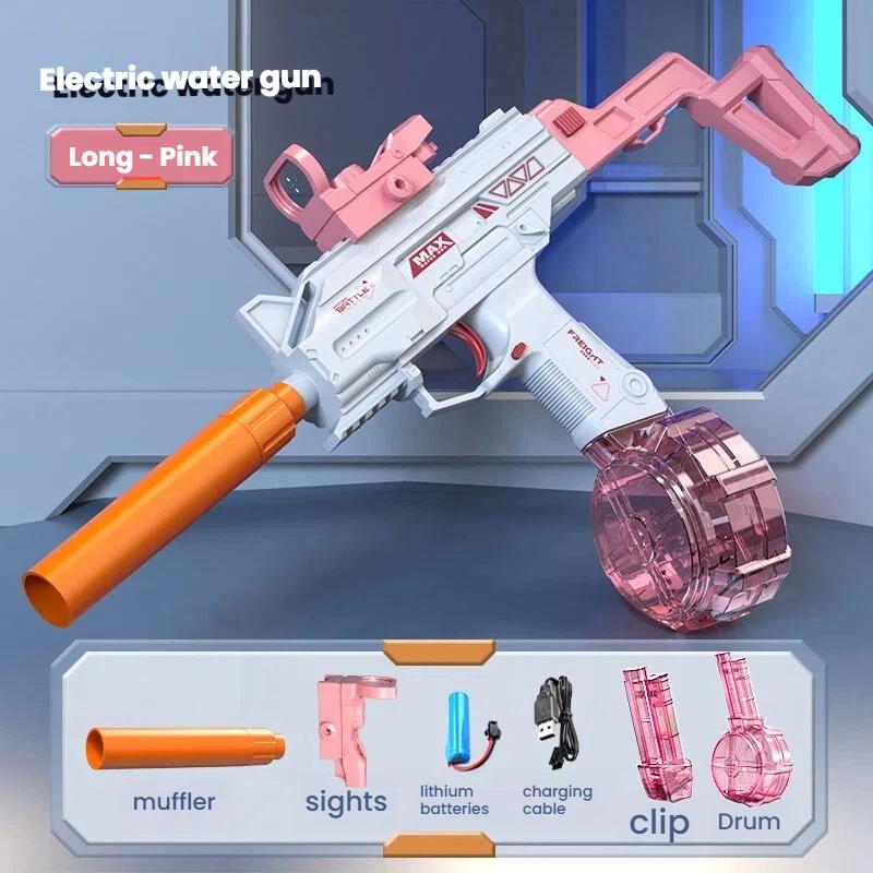 SCAR Electric Water Gun Pistol - Automatic Shooting Game Toy Summer Outdoor Beach Water Fight Toy Gifts