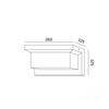 LED garden wall lamp 12W 4000K IP54 black