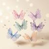 50Pcs Colorful Organza Fabric Butterfly Appliques Bridal Hair Accessories