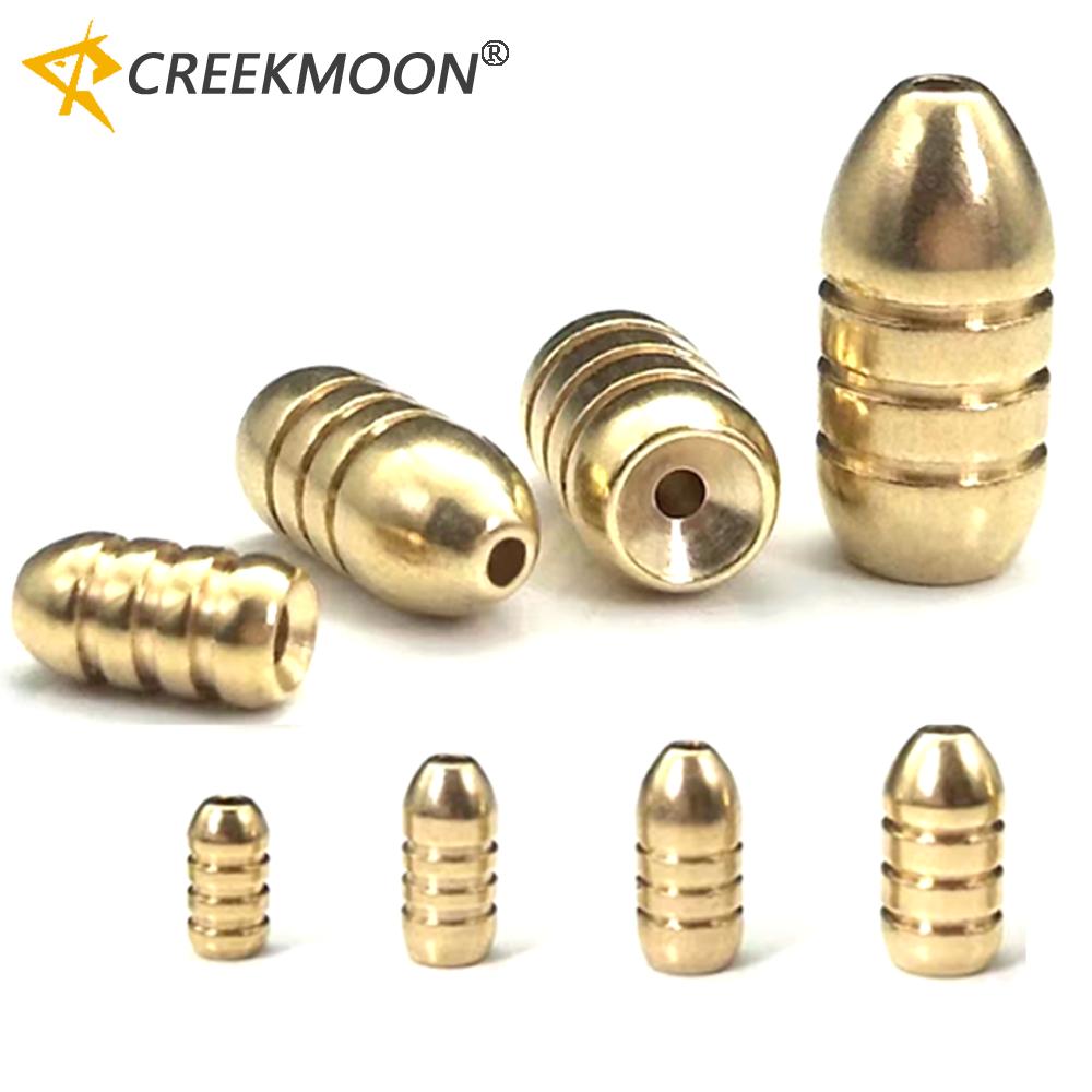 20pcs Weights Assorted Copper Jig Head Fall Down Fishing Sinkers Kit 3.5/5/7g Bullet Shape Split Fishing Tackle Sinker Combo Set