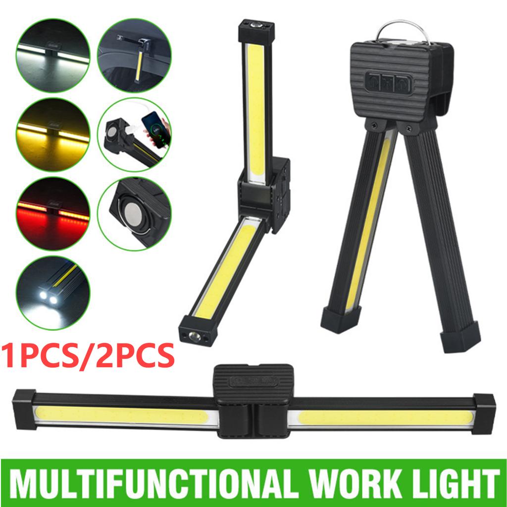 Waterproof Led Flashlight Posing Rechargeable Inspection Lamp With Hook/Magnet 7-grade Dimming 180Degree foldable Gym Lamp Light