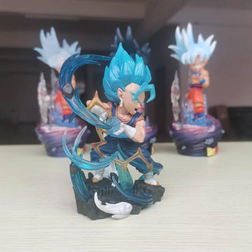 11CM DRAGON BALL Z ANIME CHARACTER Q VERSION VEGETA ACTION DOLL SERIES COLLECTION MODEL TOY SUITABLE FOR CHILDREN S Round Sensory Durable Elastic