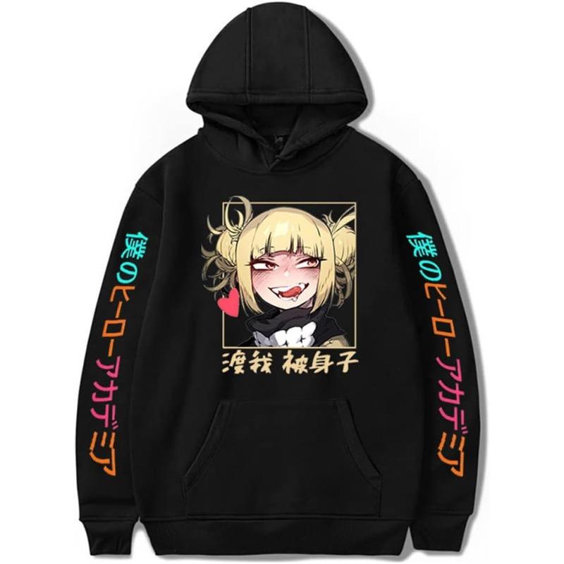Anime My Hero Academy Men Hoodie Men Women Hooded Sweatshirts Casual Pullovers Autumn Boys Girls Black Streetwear Hoodie