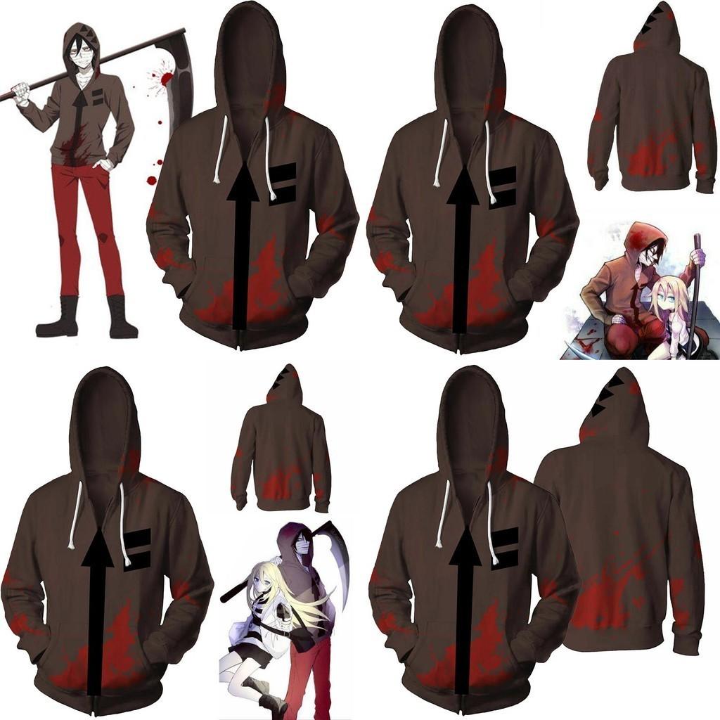 Of Anime Angels Death Isaacfoster Zack Hoodies Coat Sweatshirt Cosplay Costume