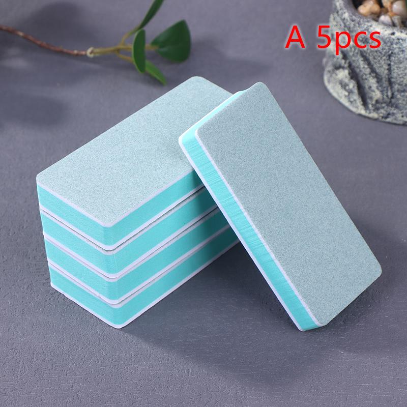 5/10Pcs Polishing Plate Nail Buffing Block Tools Manicure Sanding Accessories Portable Cultural Play Walnut Polishing Block