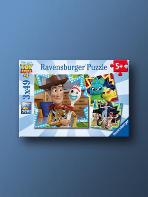 Toy Story 4 Jesteśmy Przyjaciółmi 3x49 Kawałków Ravensburger Wiek 5+ Puzzle