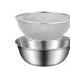 Stainless Steel Colander Basket and Bowl,Fine Mesh Strainer Basin Sturdy Food Strainers Set for