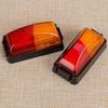 2pcs 10V-30V 8-LED Red & Amber Side Marker Light Clearance Lamp Universal for Car SUV Van Lorry RV Bus Boat Trailer Truck