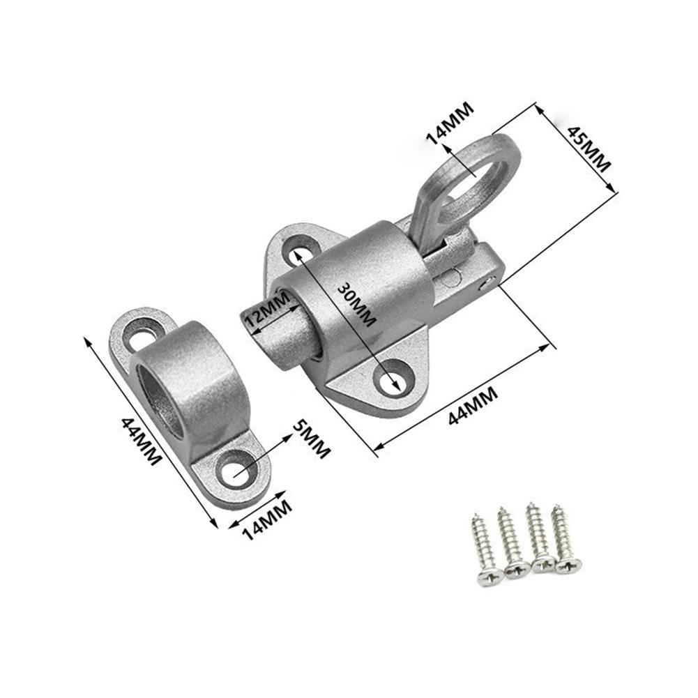 Automatischer Federriegel für Türen und Fenster Sicherheitsschloss Zugriegel Türriegelschloss Aluminiumlegierung Sicherheitsriegel Beschläge