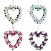 Wedding Wreath Heart Shaped Rose Hanging Garland for Valentine's Day Birthday Wedding Baby Shower Bridal Bachelor