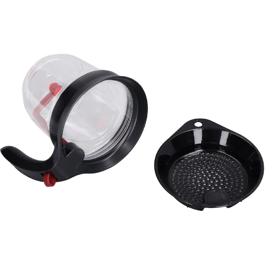 Fat Separator with Bottom Release,1000ml Gravy Separator & Fat Separator Cup,Oil Strainer, Degreasing Cup, Grease Strainer,For Cooking Gravy, Soups,