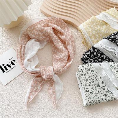 Women's Daily Fashion Floral Double Lace Scarf