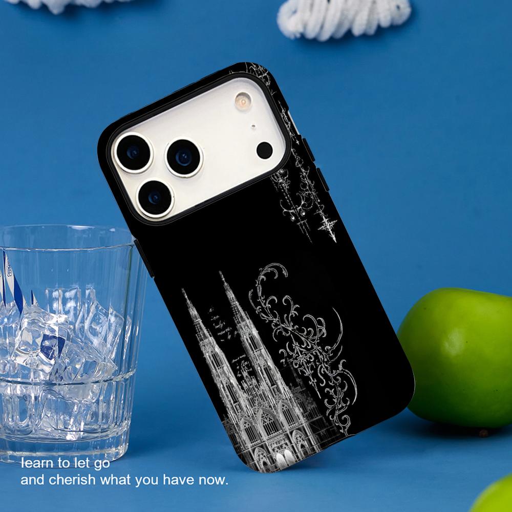 

Gothic Cyber Sigil Cross pattern Phone Case Film shell For iPhone 17 16e 16 15 14 13 12 Pro Max Plus XS iPhone 16 Plus