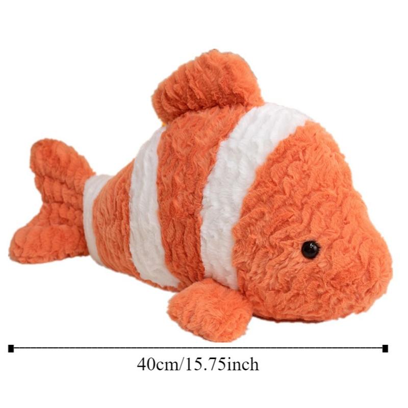 Fluffy Clown Fish Plush Toys Marine Animal Animal Octopus Pillow  Kids Birthday Christmas