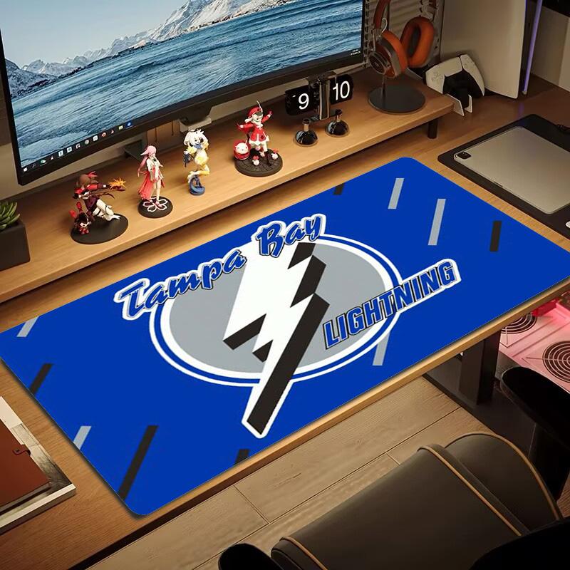 Tampa Bay Lightning Color Mouse Pad Large Gaming Table Cushion Non-slip Laptop Tablet Big Mousepad XXL Mat Mini PC Playmat With Lock edge