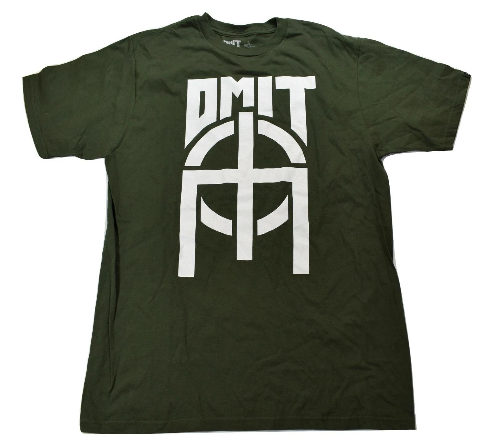 Omit Mens Skater Brand City Green Basic Streetwear Tee Shirt New Large XL