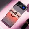For Samsung Galaxy Z Flip4 5G/Flip3 5G Case Ring Holder Kickstand PC Phone Cover