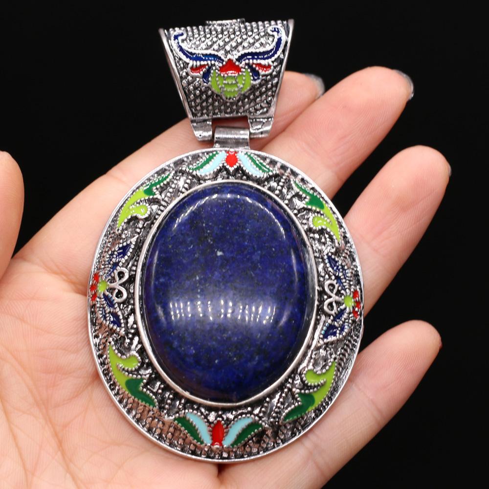 Μενταγιόν από φυσική πέτρα Αχάτες/αμέθυστος/ροζ χαλαζία Κρεμαστό με δαντέλα για κοσμήματα κατασκευής DIY Αξεσουάρ βραχιόλι κολιέ