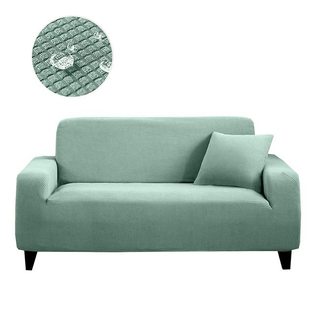 

Водонепроницаемый жаккардовый чехол для дивана 1/2/3/4 местный чехол для дивана в гостиной эластичный однотонный Г-образный угловой протектор мебели 1-Seater 70-110cm