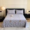Retro Floral Pattern Bed Sheet Set 100% Cotton Bed Sheets Soft Breathable Bedspread with Pillowcases Queen Size Bedding Set