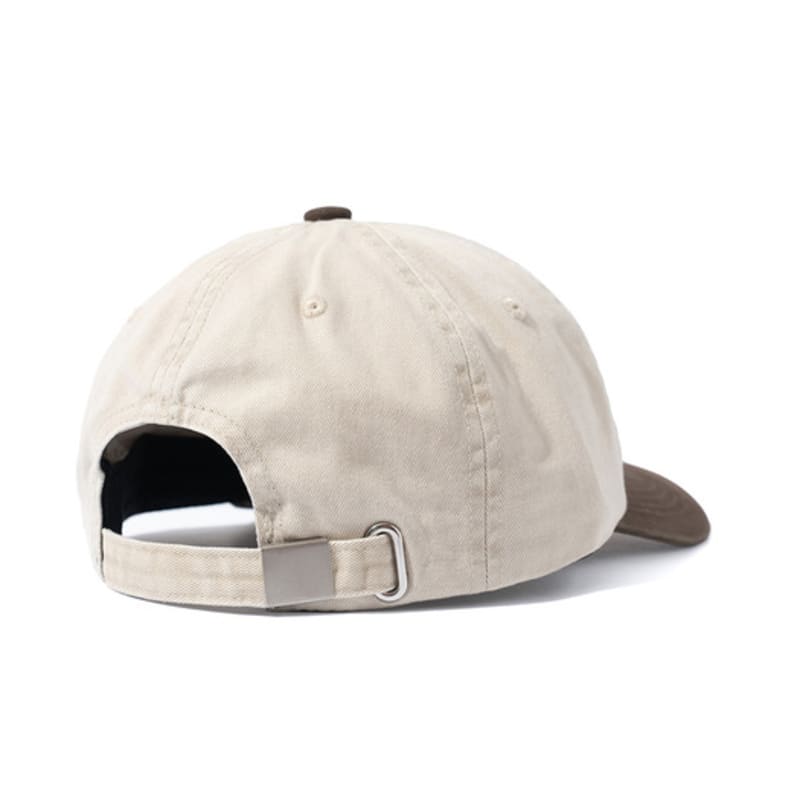 ROIDESROIS Embroidered Symbol Logo Two-Tone Ball Cap (Brown)