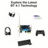 KEBIDUMEI Adattatore Wireless WiFi 5 AC1200 PCI-E BT4.1 Dual Band 2.4G/5GHz 802.11AC Scheda di Rete PC Desktop Per Windows 7/10/11