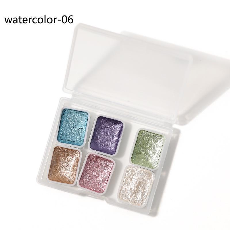 Vopsele Acuarelă Sidefate pentru Nail Art - Efecte Metalice Ombre & Marmură