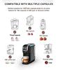 Multiple Capsule Coffee Machine, Hot/Cold Dolce Gusto Milk Nespresso Capsule ESE Pod Ground Coffee Cafeteria 20Bar 5 In 1